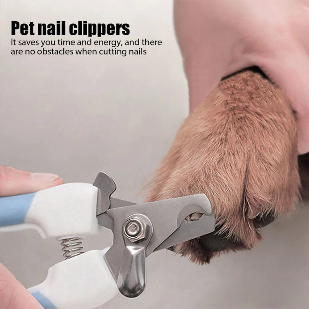 The Safe-Trim Pro Professional Dog Nail Clippers with Safety Guard