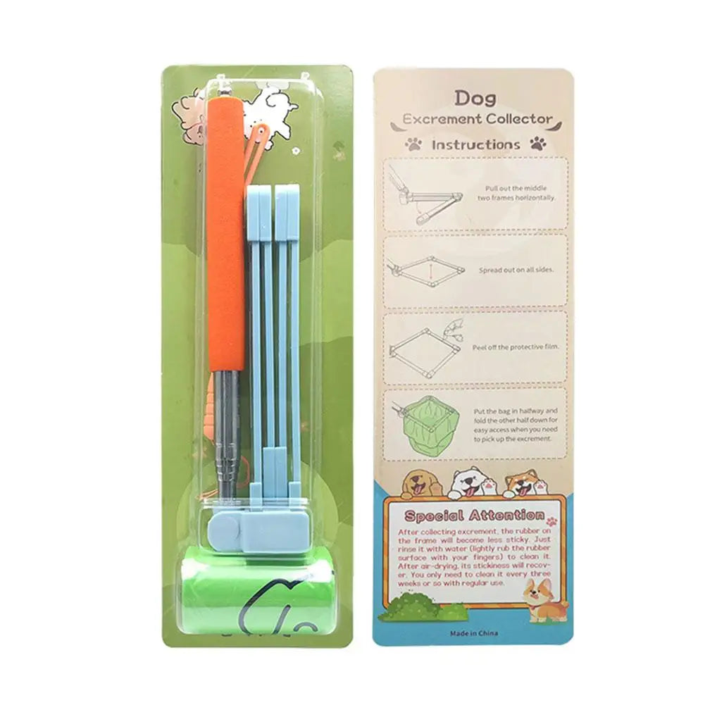 The Clean-Reach Long-Handle Steel Pet Pooper Scooper & Waste Grabber Nesta Pets