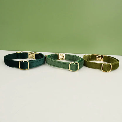 Luxe Velvet Personalized Cat Collar Nesta Pets