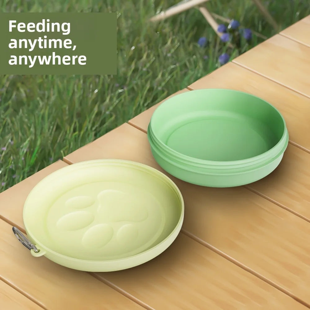 Dual-Purpose Portable Pet Travel Bowl & Food Storage Snack Box Nesta Pets