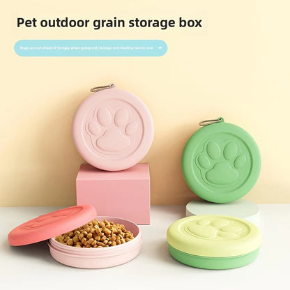 Dual-Purpose Portable Pet Travel Bowl & Food Storage Snack Box Nesta Pets