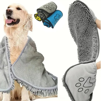 Hydro-Dry Super Absorbent Microfiber Pet Bath Robe & Towel Nesta Pets