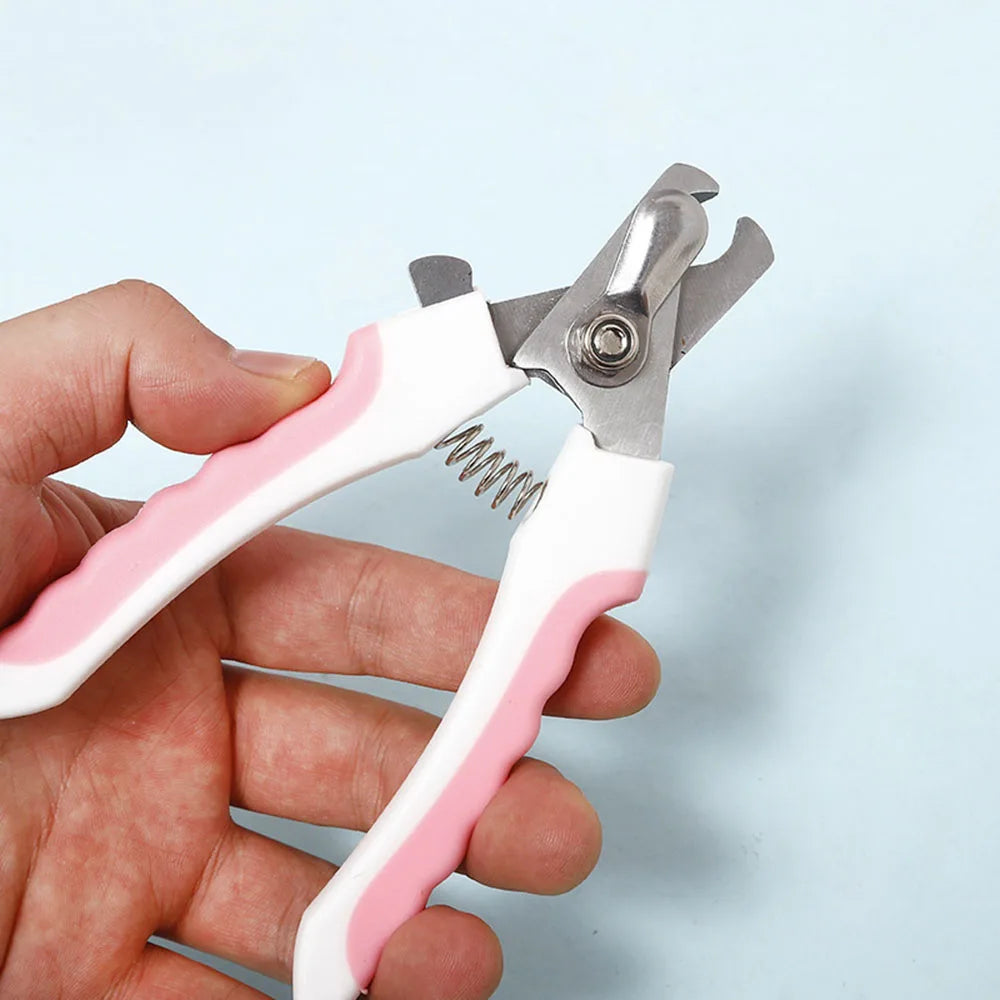 The Safe-Trim Pro Professional Dog Nail Clippers with Safety Guard