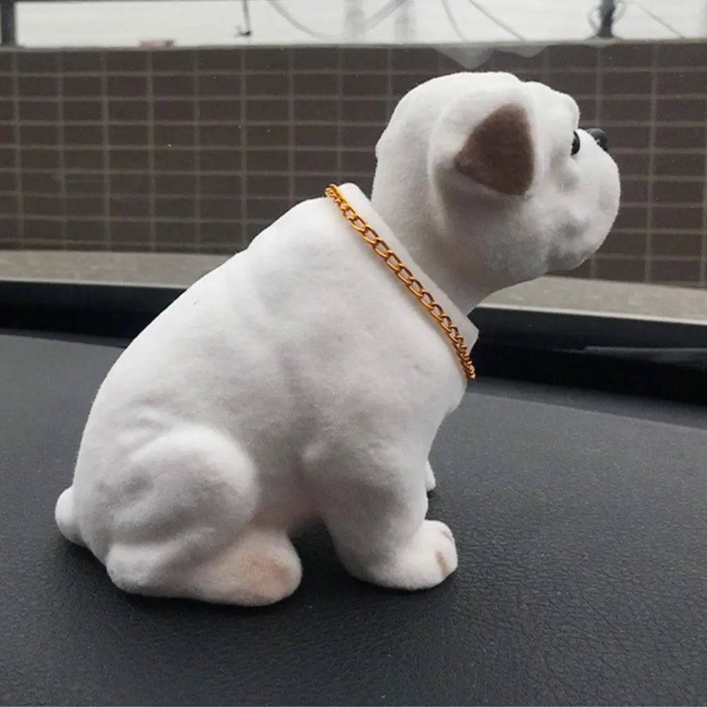 The Custom-Crafted Resin Bobblehead Nodding Car Dog Ornament 1/