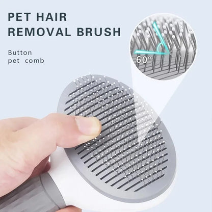 The Easy-Clean Pro Self-Cleaning Pet Grooming Brush Nesta Pets
