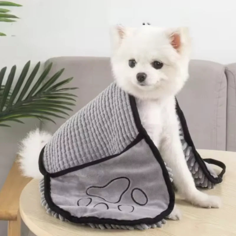 Hydro-Dry Super Absorbent Microfiber Pet Bath Robe & Towel Nesta Pets