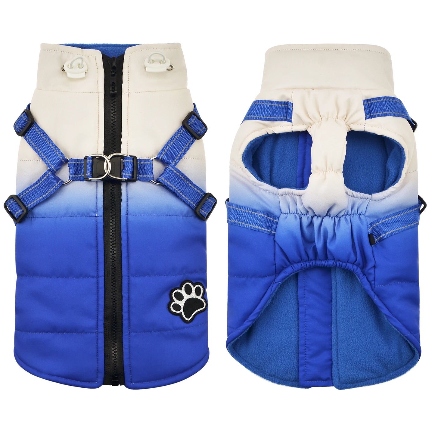 Shield Winter Pet Jacket with Built-In Walking Harness Nesta Pets