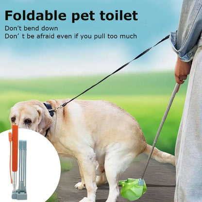The Clean-Reach Long-Handle Steel Pet Pooper Scooper & Waste Grabber Nesta Pets