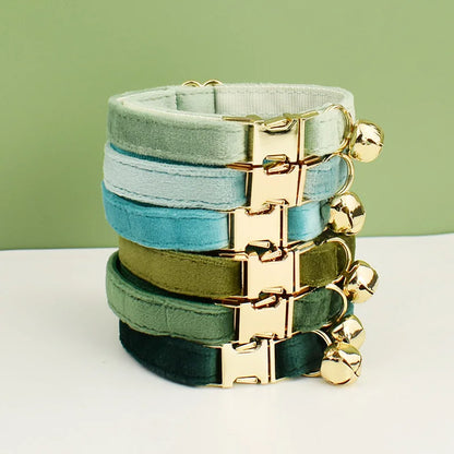 Luxe Velvet Personalized Cat Collar Nesta Pets