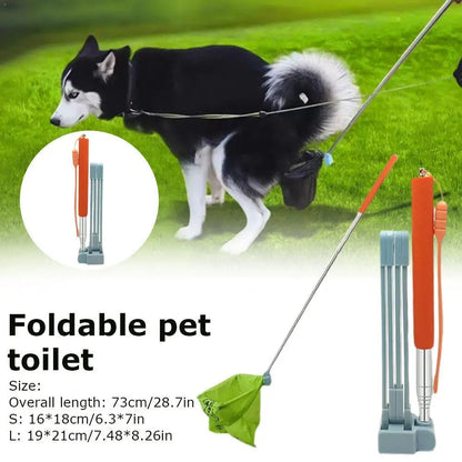 The Clean-Reach Long-Handle Steel Pet Pooper Scooper & Waste Grabber Nesta Pets