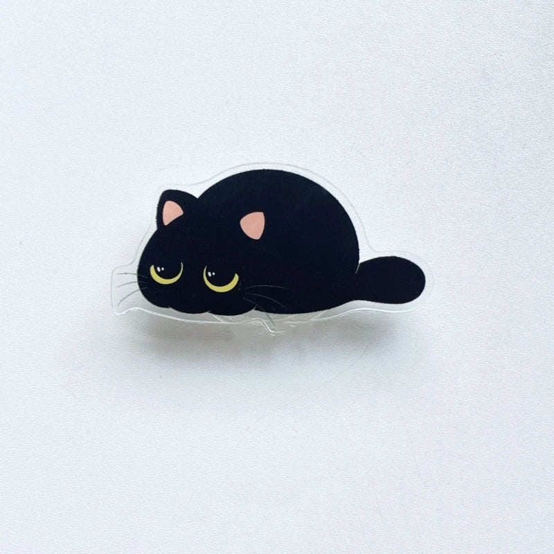 Cute Acrylic Cat Phone Holder & Multi-Expression Expansion Grip