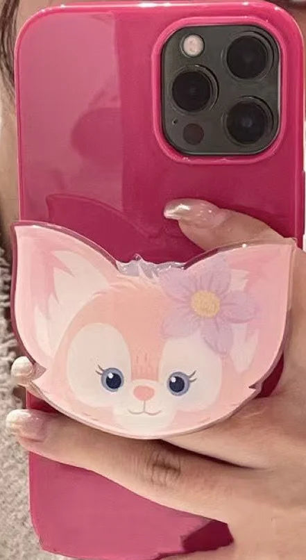 Cute Acrylic Cat Phone Holder & Multi-Expression Expansion Grip