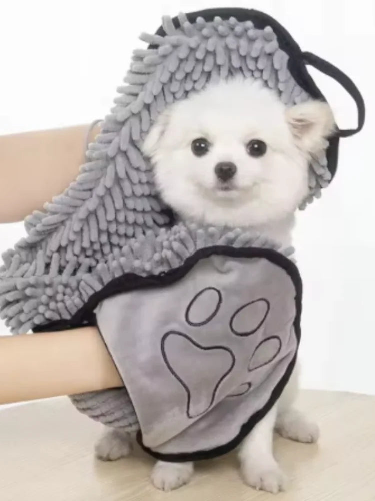Hydro-Dry Super Absorbent Microfiber Pet Bath Robe & Towel Nesta Pets