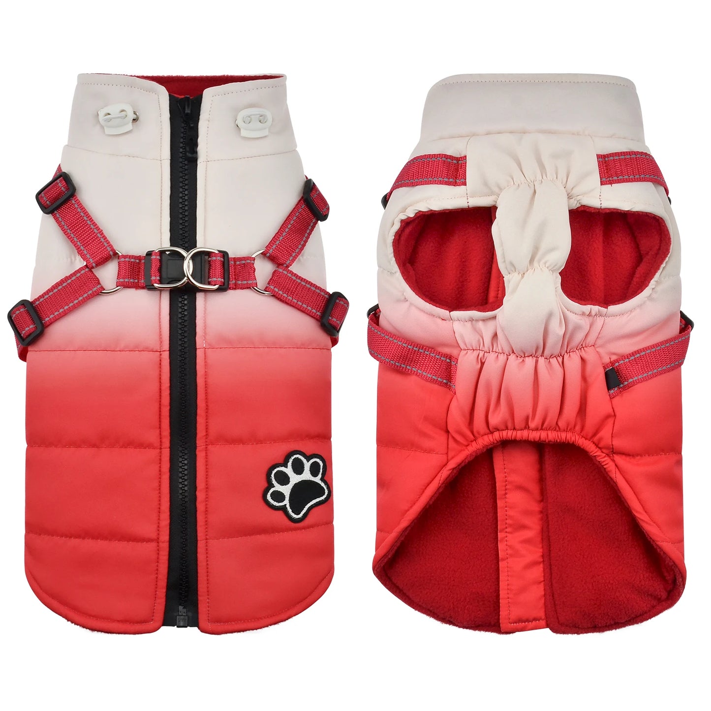 Shield Winter Pet Jacket with Built-In Walking Harness Nesta Pets