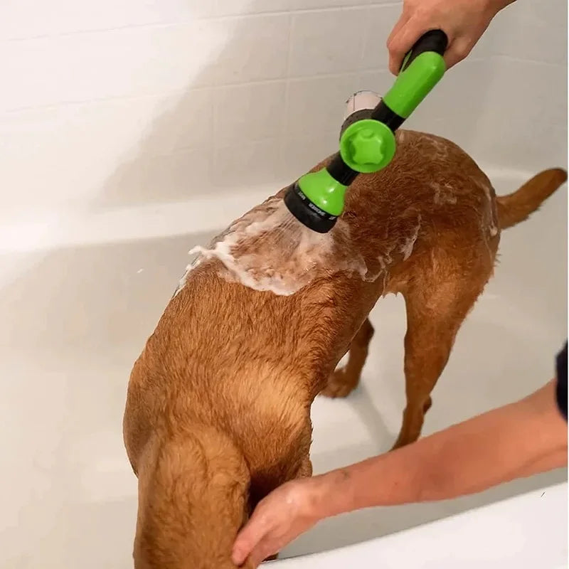 Pet Shower Nozzle Sprayer Hose dog shower Gun 3 Mode Adjustable Pet Wash Cleaning bath Water Foam Soap Sprayer dog clean tools