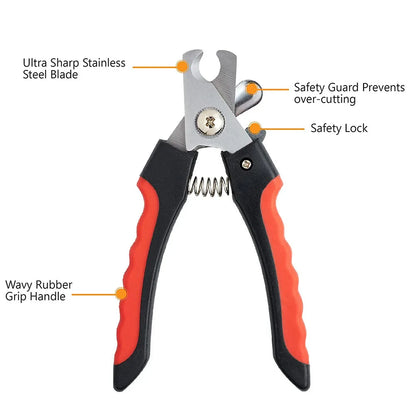 The Safe-Trim Pro Professional Dog Nail Clippers with Safety Guard Nesta Pets