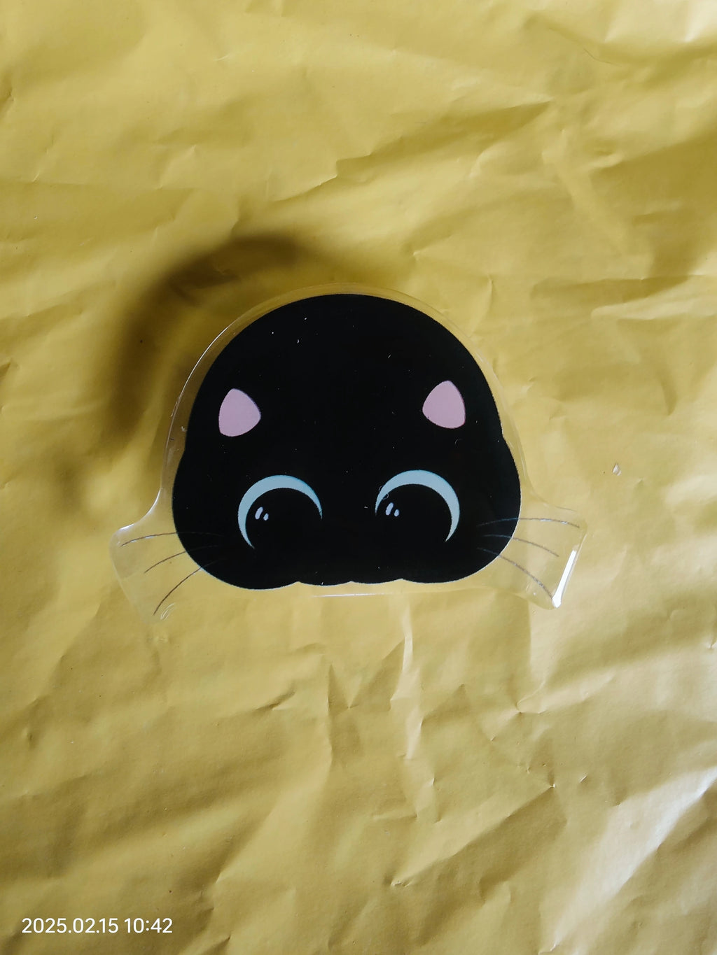 Cute Acrylic Cat Phone Holder & Multi-Expression Expansion Grip