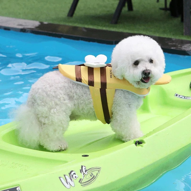 Summer Little Bee Dog Swimsuit Waterproof