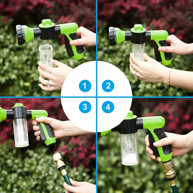 Pet Shower Nozzle Sprayer Hose dog shower Gun 3 Mode Adjustable Pet Wash Cleaning bath Water Foam Soap Sprayer dog clean tools