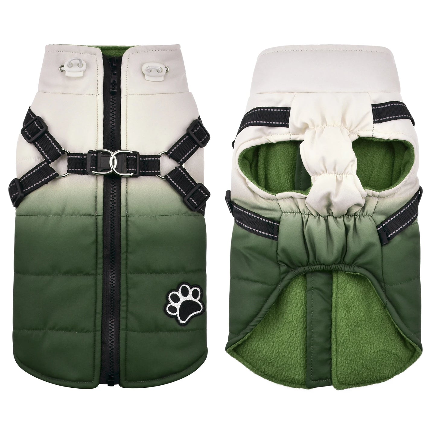 Shield Winter Pet Jacket with Built-In Walking Harness Nesta Pets