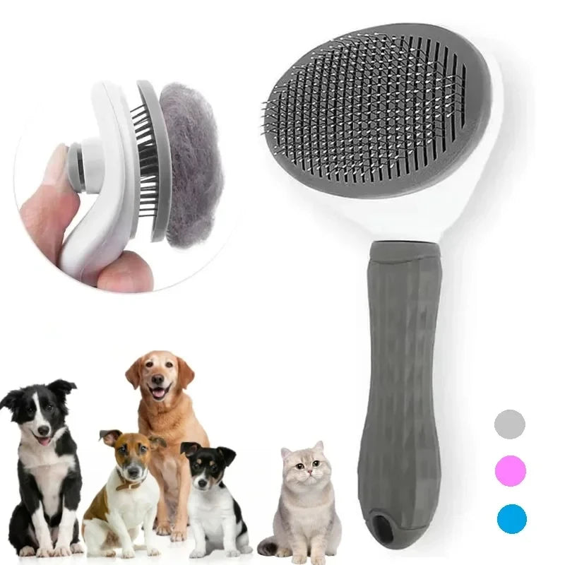 Cat and Dog Brush Comb Self Cleaning
