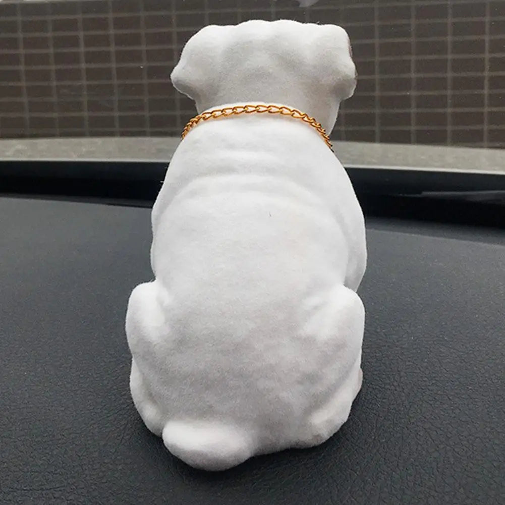 The Custom-Crafted Resin Bobblehead Nodding Car Dog Ornament 1/