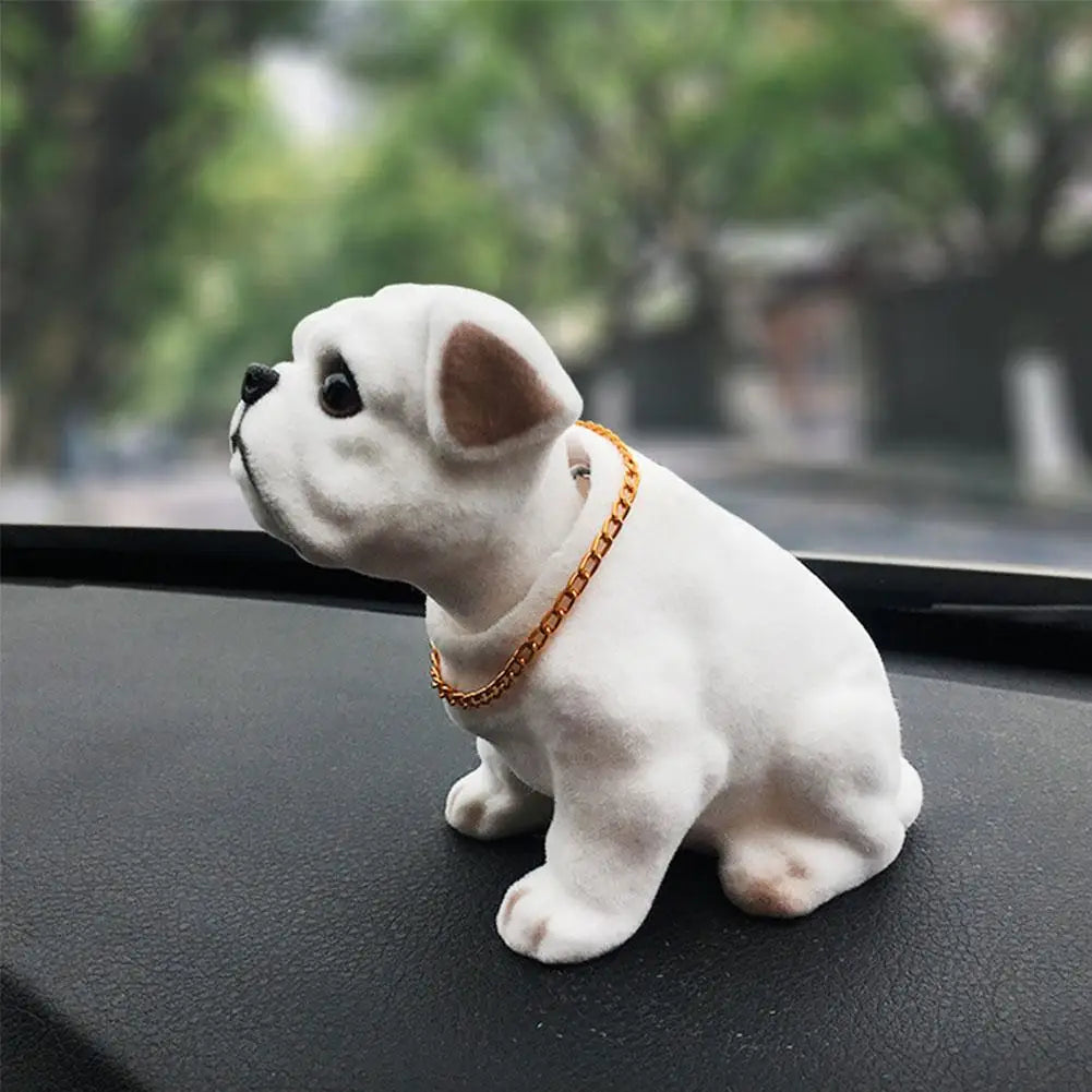 The Custom-Crafted Resin Bobblehead Nodding Car Dog Ornament 1/