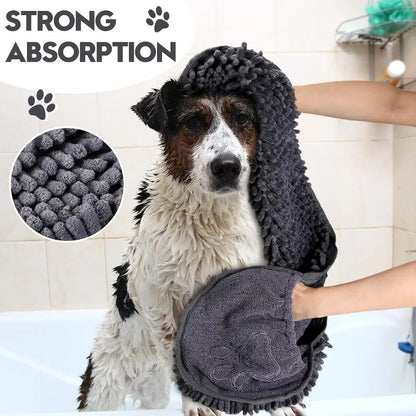 Hydro-Dry Super Absorbent Microfiber Pet Bath Robe & Towel Nesta Pets