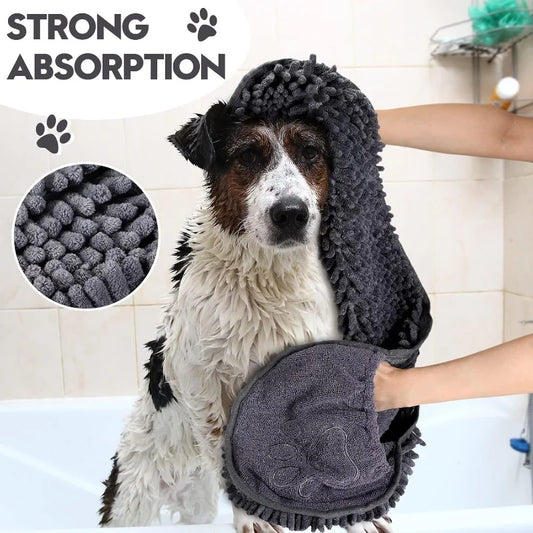 Hydro-Dry Super Absorbent Microfiber Pet Bath Robe & Towel Nesta Pets