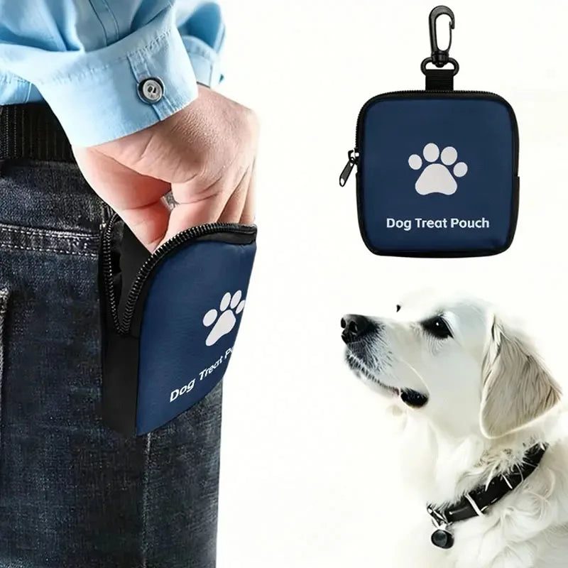 Field-Ready Portable Linen Dog Treat & Training Reward Pouch Nesta Pets