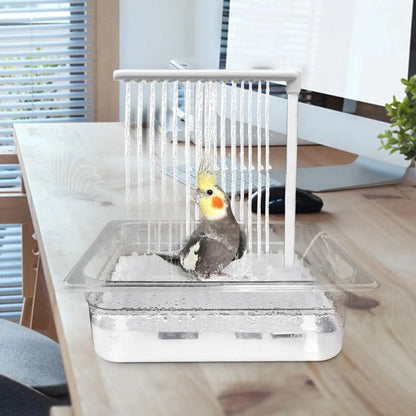 Parrot Aqua-Flow Automatic Pet Bird Bathing Fountain & Pump Set Nesta Pets