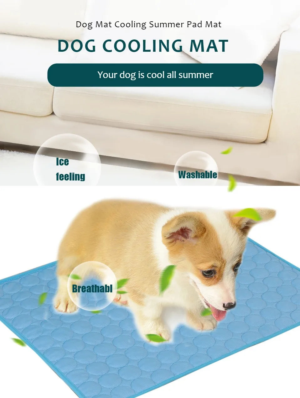 Dog and Cats Cooling Mat Summer