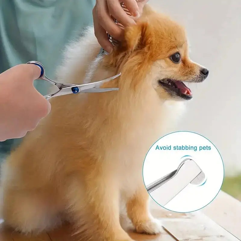 Pet Grooming Scissors Set | The Precision-Snip 4-Piece Safe Round-Tip Nesta Pets