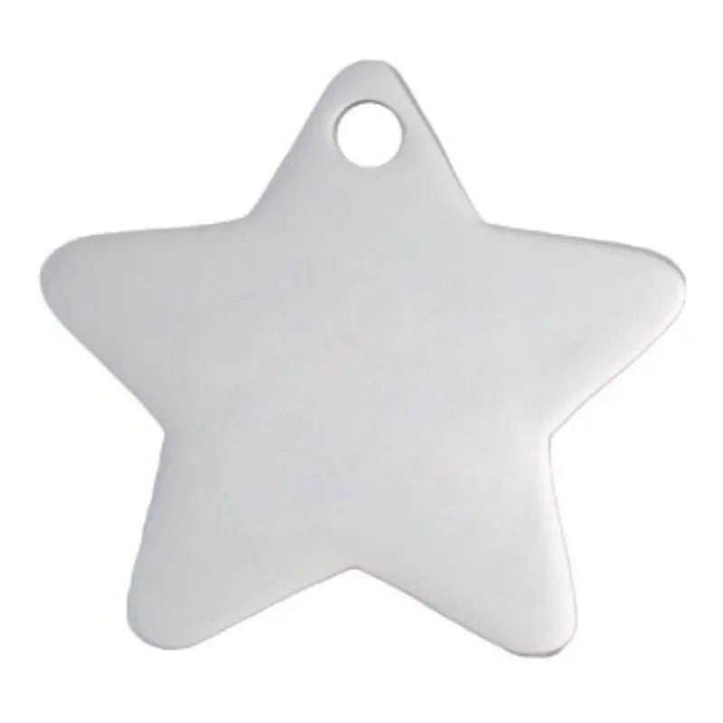 Personalized Pet ID Tag Engraved Stainless Steel Name Tags Collar Accessory Pendant Customized Free Engraving Dog Cat Nameplate
