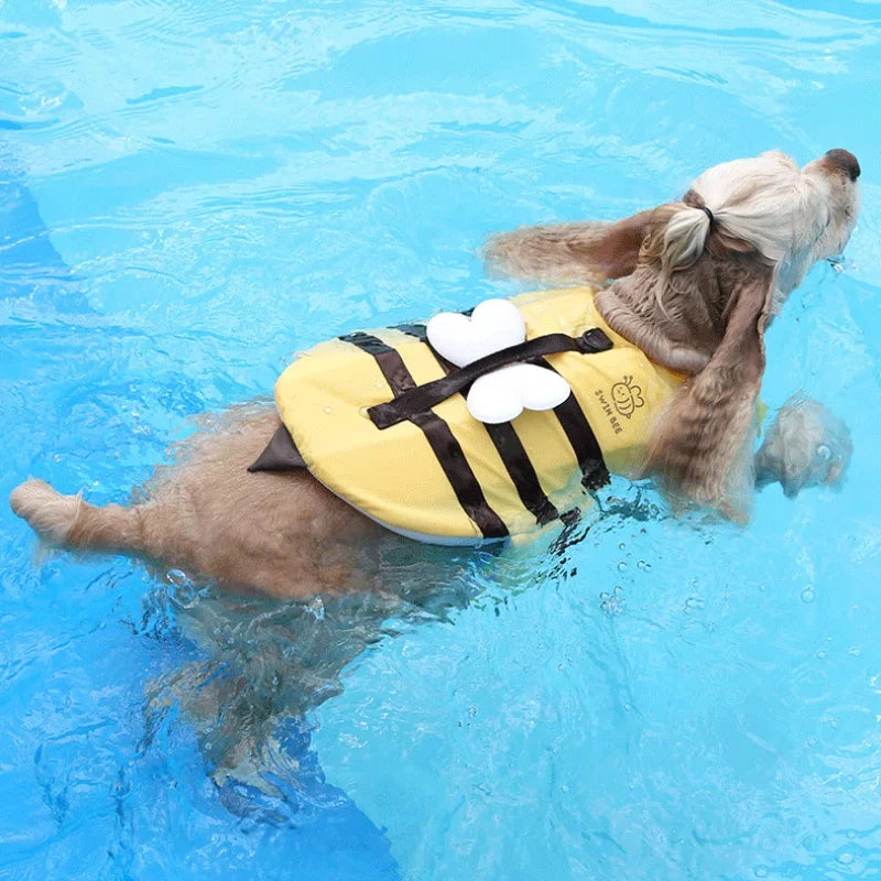 Summer Little Bee Dog Swimsuit Waterproof