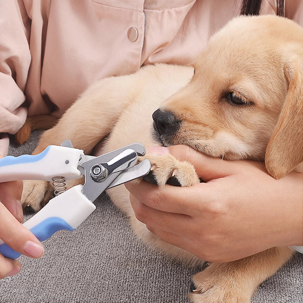 The Safe-Trim Pro Professional Dog Nail Clippers with Safety Guard
