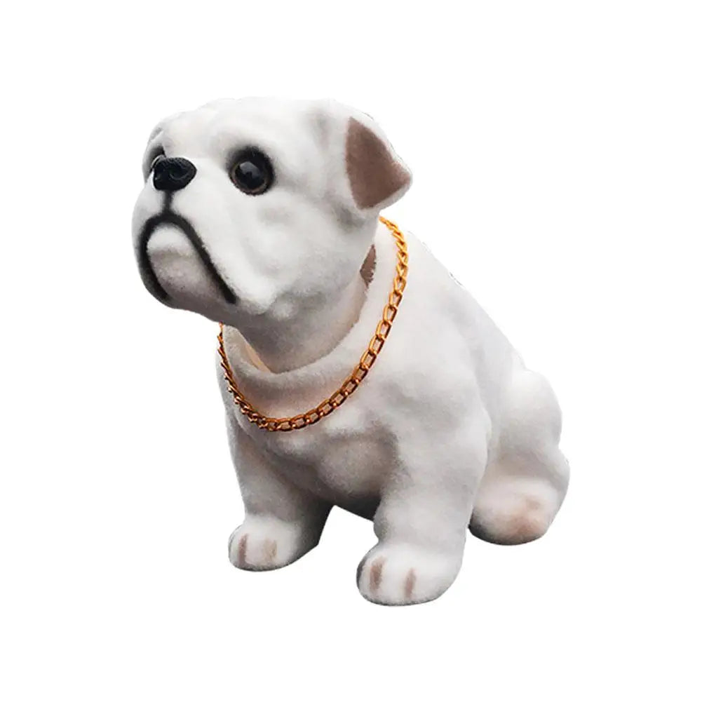The Custom-Crafted Resin Bobblehead Nodding Car Dog Ornament 1/