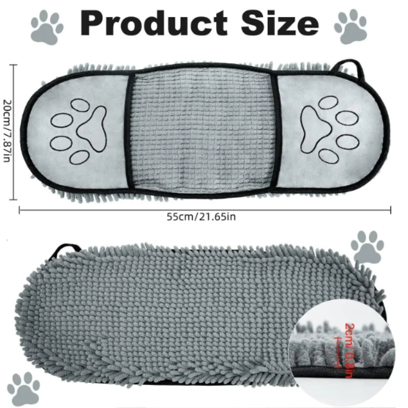 Hydro-Dry Super Absorbent Microfiber Pet Bath Robe & Towel Nesta Pets