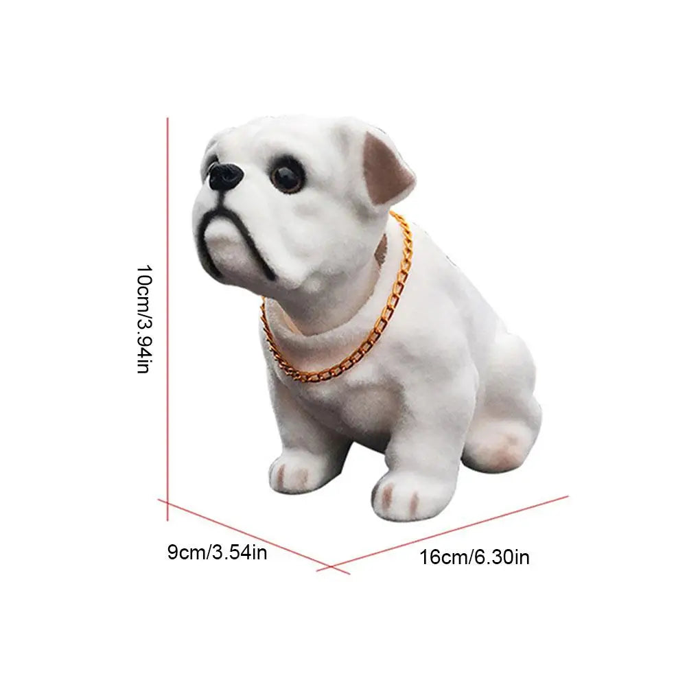 The Custom-Crafted Resin Bobblehead Nodding Car Dog Ornament 1/