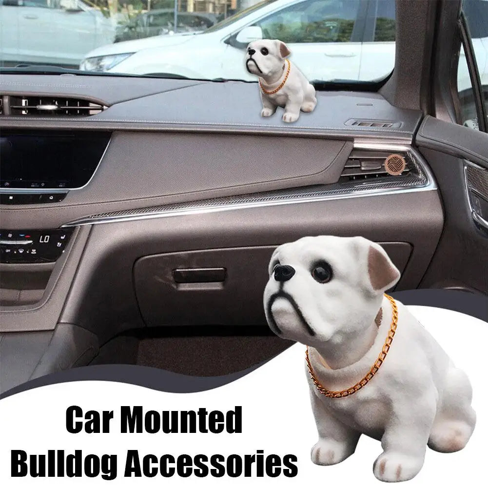 The Custom-Crafted Resin Bobblehead Nodding Car Dog Ornament 1/