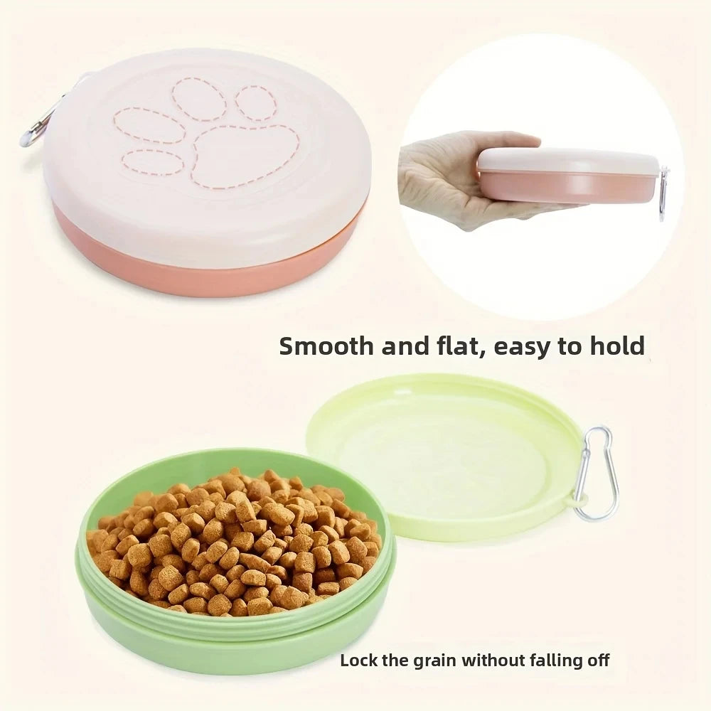 Dual-Purpose Portable Pet Travel Bowl & Food Storage Snack Box Nesta Pets