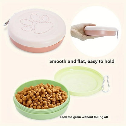 Dual-Purpose Portable Pet Travel Bowl & Food Storage Snack Box Nesta Pets
