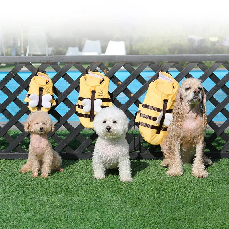 Summer Little Bee Dog Swimsuit Waterproof