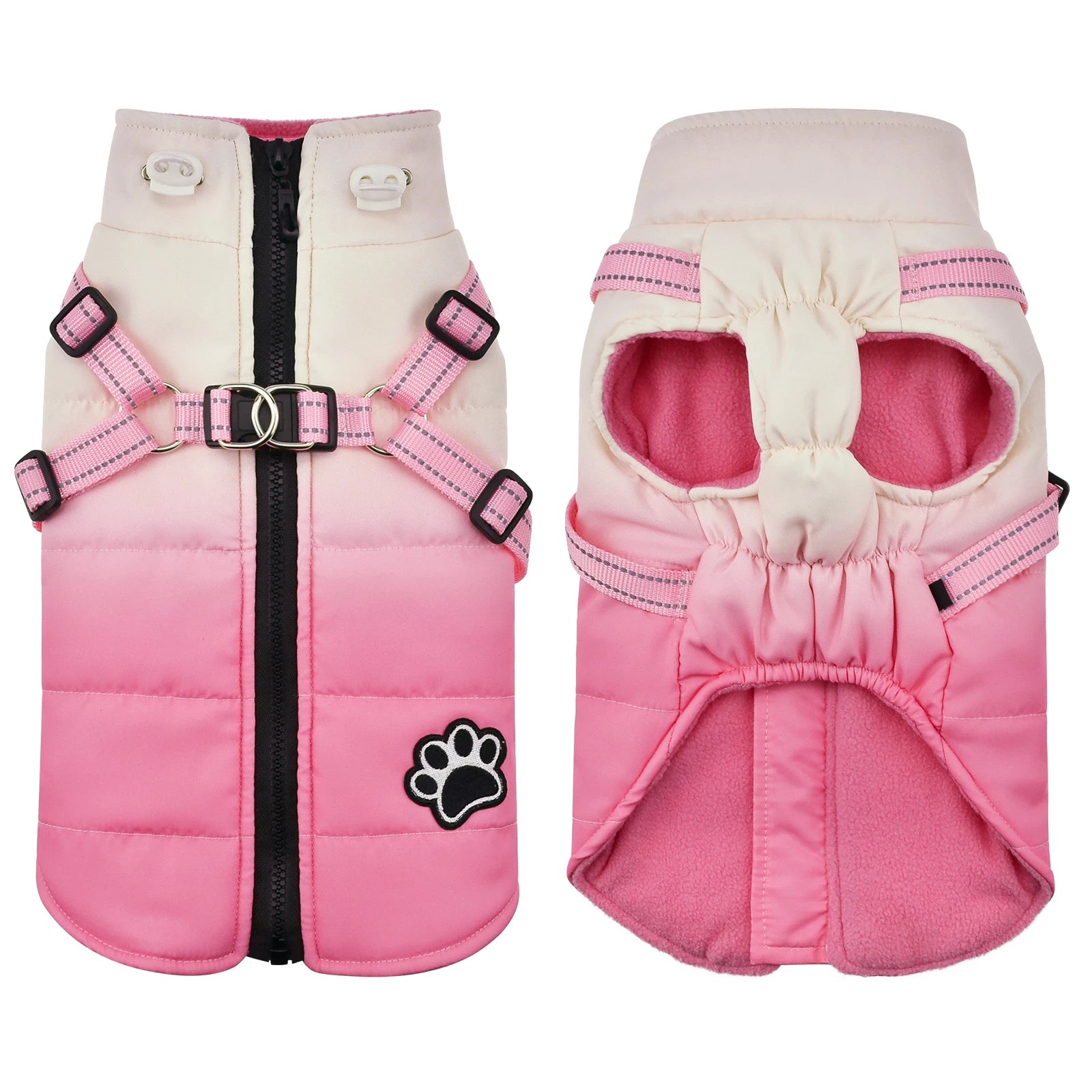 Shield Winter Pet Jacket with Built-In Walking Harness Nesta Pets