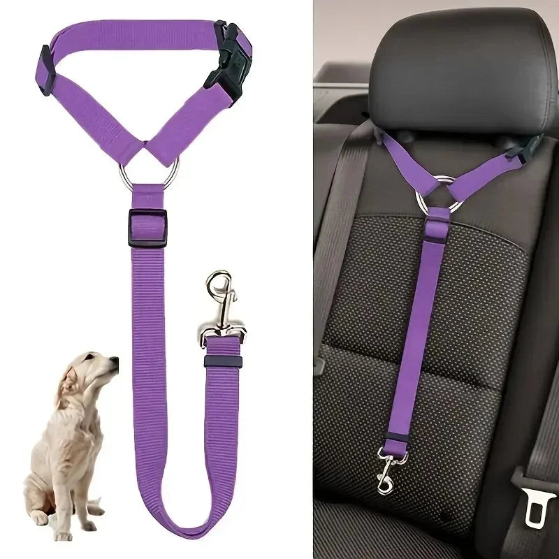 The Guard-Drive Universal Adjustable Headrest Pet Car Seat Belt Nesta Pets
