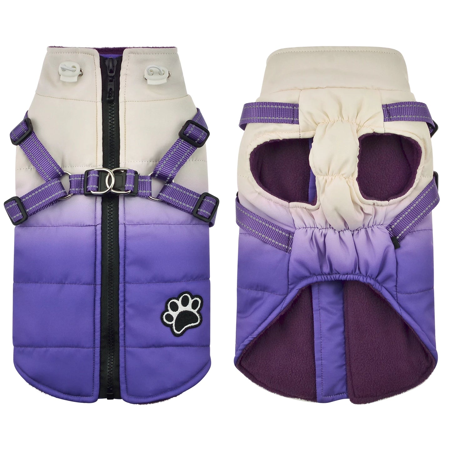 Shield Winter Pet Jacket with Built-In Walking Harness Nesta Pets