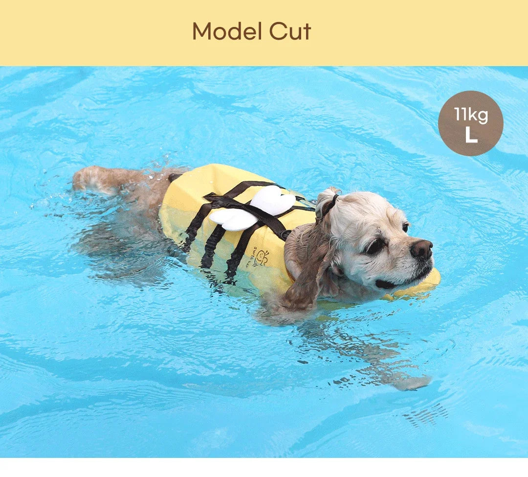 Summer Little Bee Dog Swimsuit Waterproof