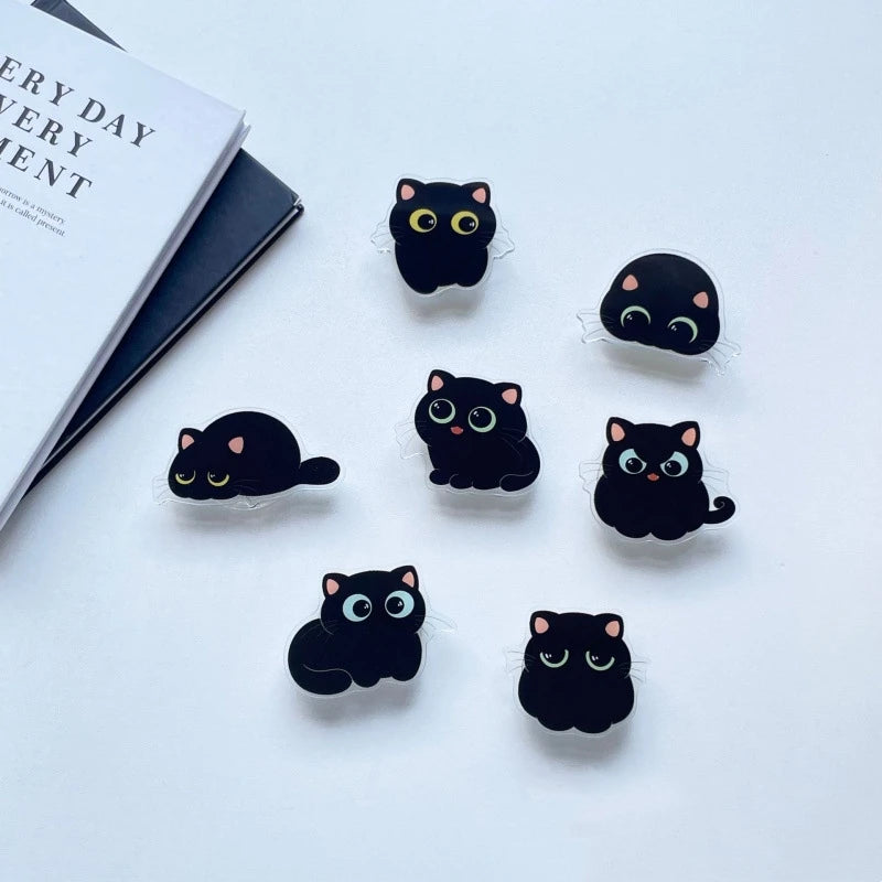 Cute Acrylic Cat Phone Holder & Multi-Expression Expansion Grip