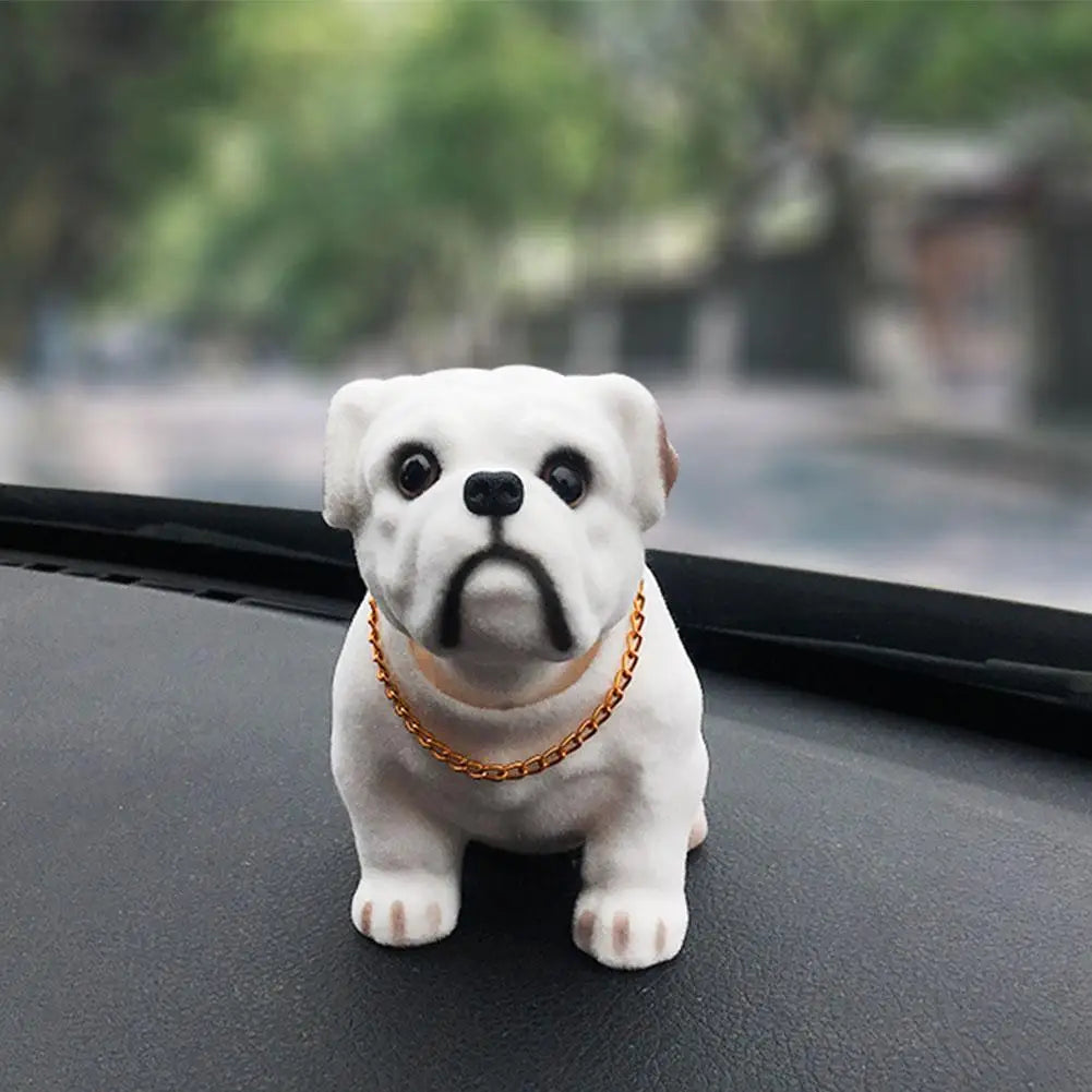The Custom-Crafted Resin Bobblehead Nodding Car Dog Ornament 1/