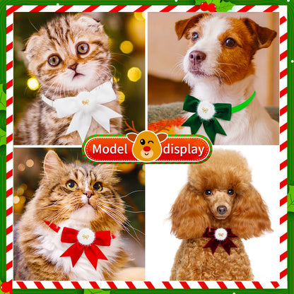 The MRUQ PET 5-Piece Exquisite Christmas Pet Bowtie Set Nesta Pets